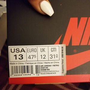 jordan 1 origin story size 13
